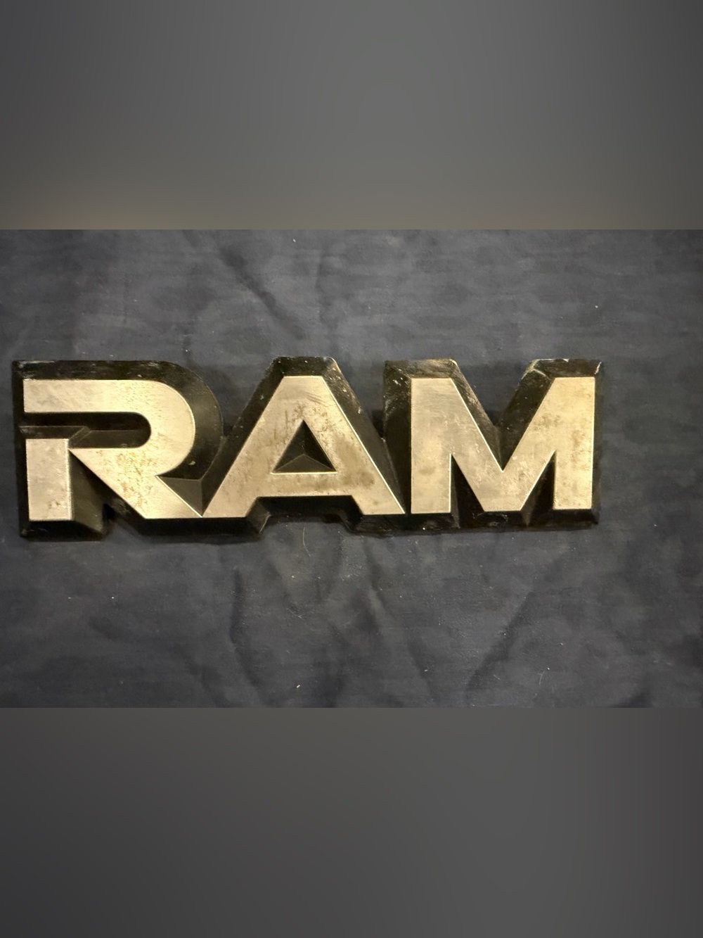 Gold RAM Wall Accent Sign by